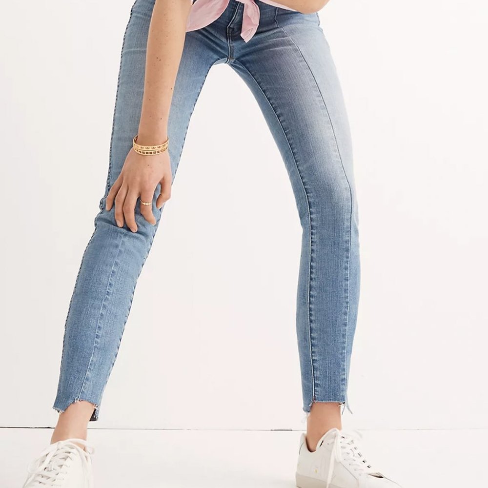 Madewell 9" High-Rise Skinny Jeans Step-Hem Size 27